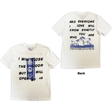 Ed Sheeran, Tričko Close The Door, Unisex, Biela