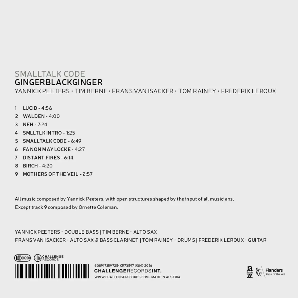 Yannick Peeters – SMALLTALK CODE (CD)