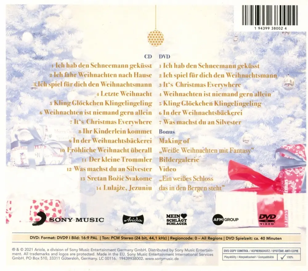 Weiße Weihnachten Mit Fantasy (CD)