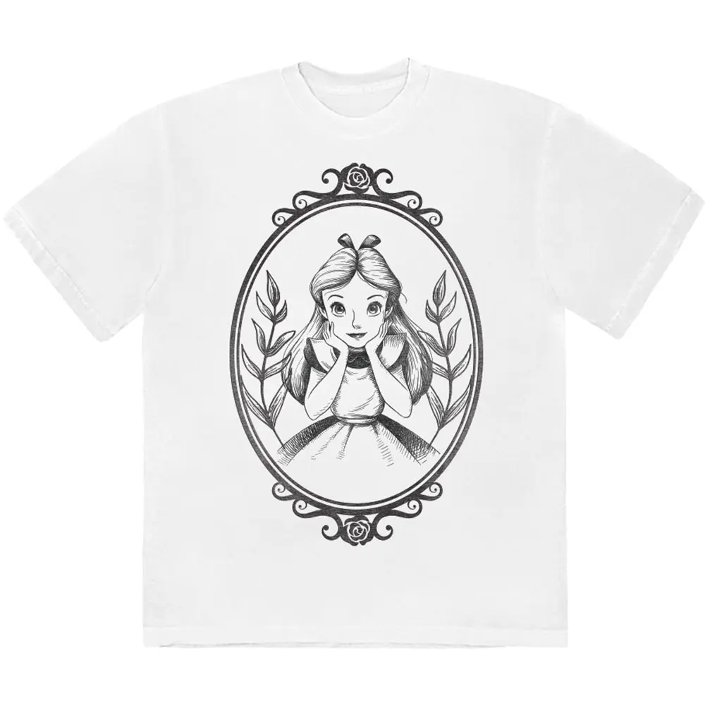 Alice In Wonderland - Alice Pose Border (Blanc) (T-shirt)