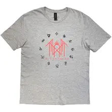 Unisex T-Shirt: Flamingo Pink Logo (Grey) (Back Print) thumbnail
