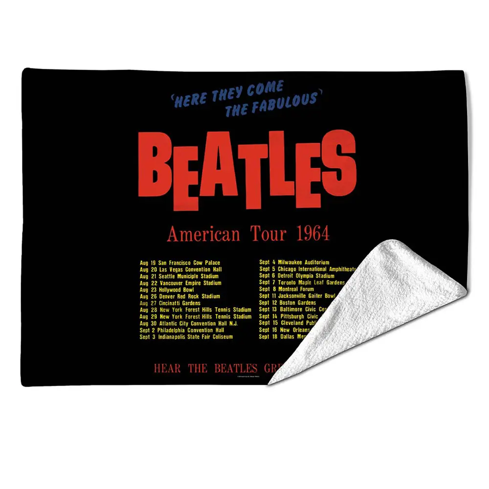 The Beatles – America Tour Black (Multi-color, Large) (Deka)