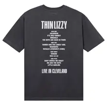 Unisex T-Shirt: Cleveland '76 Ticket (Black) (Back Print) thumbnail