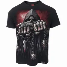 Unisex Organic T-Shirt: Game Over (Black) (Back Print)