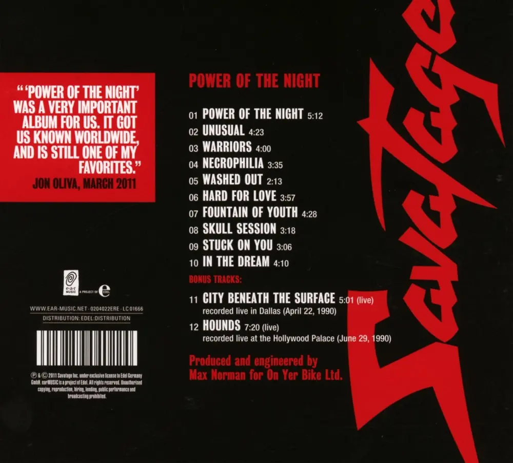 Savatage – POWER OF THE NIGHT 2011 (CD)
