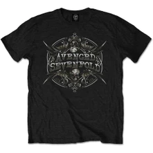 Avenged Sevenfold A7X, Tričko Reflections, Unisex, Čierna