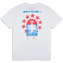 Unisex T-Shirt: What's The Story CD Star (White) (Back Print & Ex-Tour) thumbnail