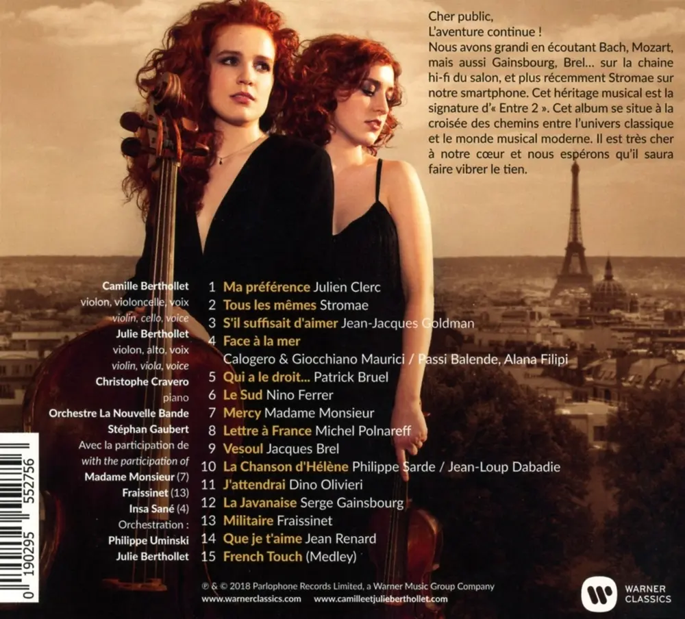 Camille & Julie Berthollet – CHANSONS (CD)