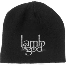 Lamb of God, Čapica Logo, Unisex, Čierna