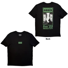 Tričko Unisex T-Shirt: Mexico City Half Faces Fan Store (Black) (Back Print & Ex-Tour)