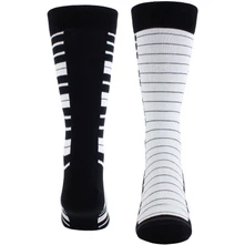 Ponožky Unisex Crew Socks: Piano (Black)  (UK Size 6.5 - 11)