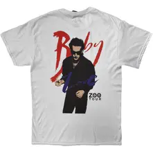 Unisex T-Shirt: Achtung Baby Zoo TV Tour (White) (Back Print) thumbnail