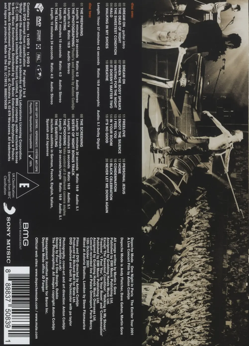 One Night In Paris, The Exciter Tour 2001 (A Live DVD By Anton Corbijn)