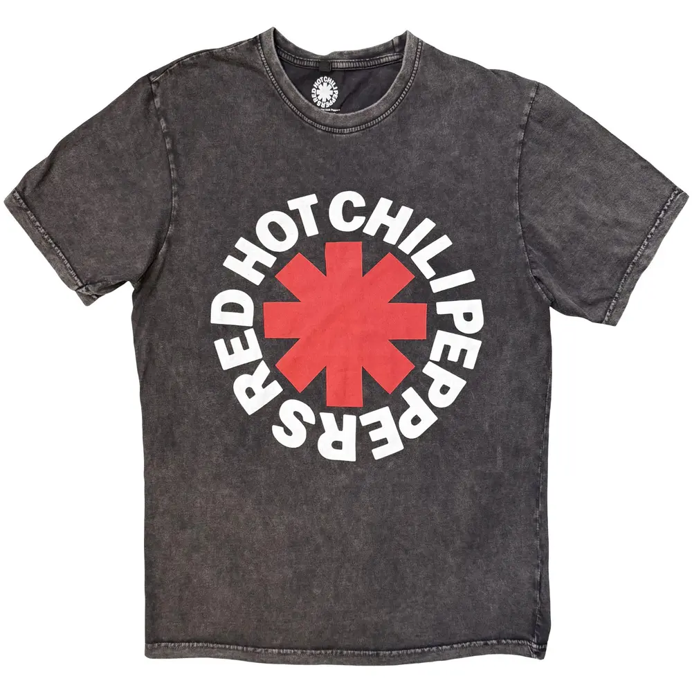 Unisex Stone Wash T-Shirt: Classic Asterisk (Charcoal Grey)