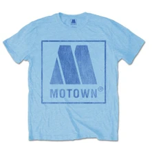 Motown, Tričko Vintage Logo, Unisex, Modrá