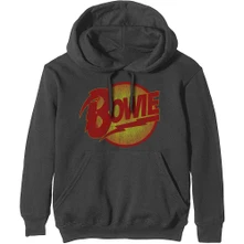 David Bowie, Mikina Vintage Diamond Dogs Logo, Unisex, Šedá