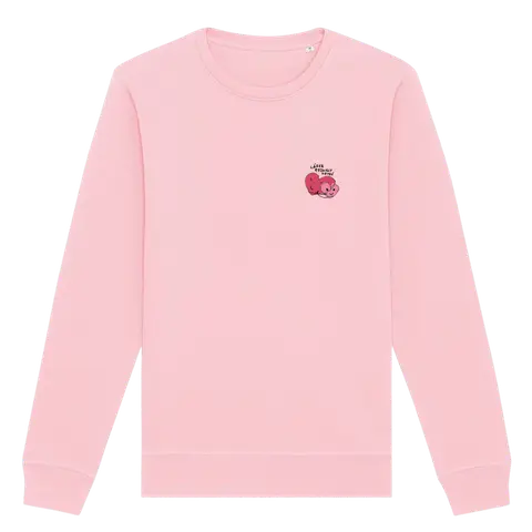 Crewneck Láska Rozdiely Nevidí, Unisex, Ružová