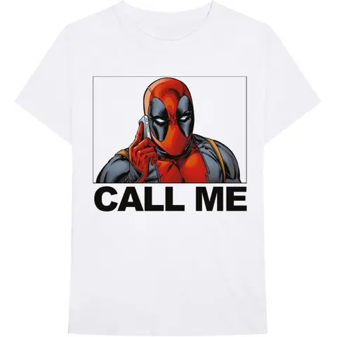 Deadpool Call Me (Biela)
