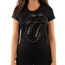 The Rolling Stones – Tongue (Čierna, Dámske) (Tričko)