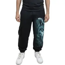 Unisex Cargo Joggers: Forest Guardians (Black) thumbnail