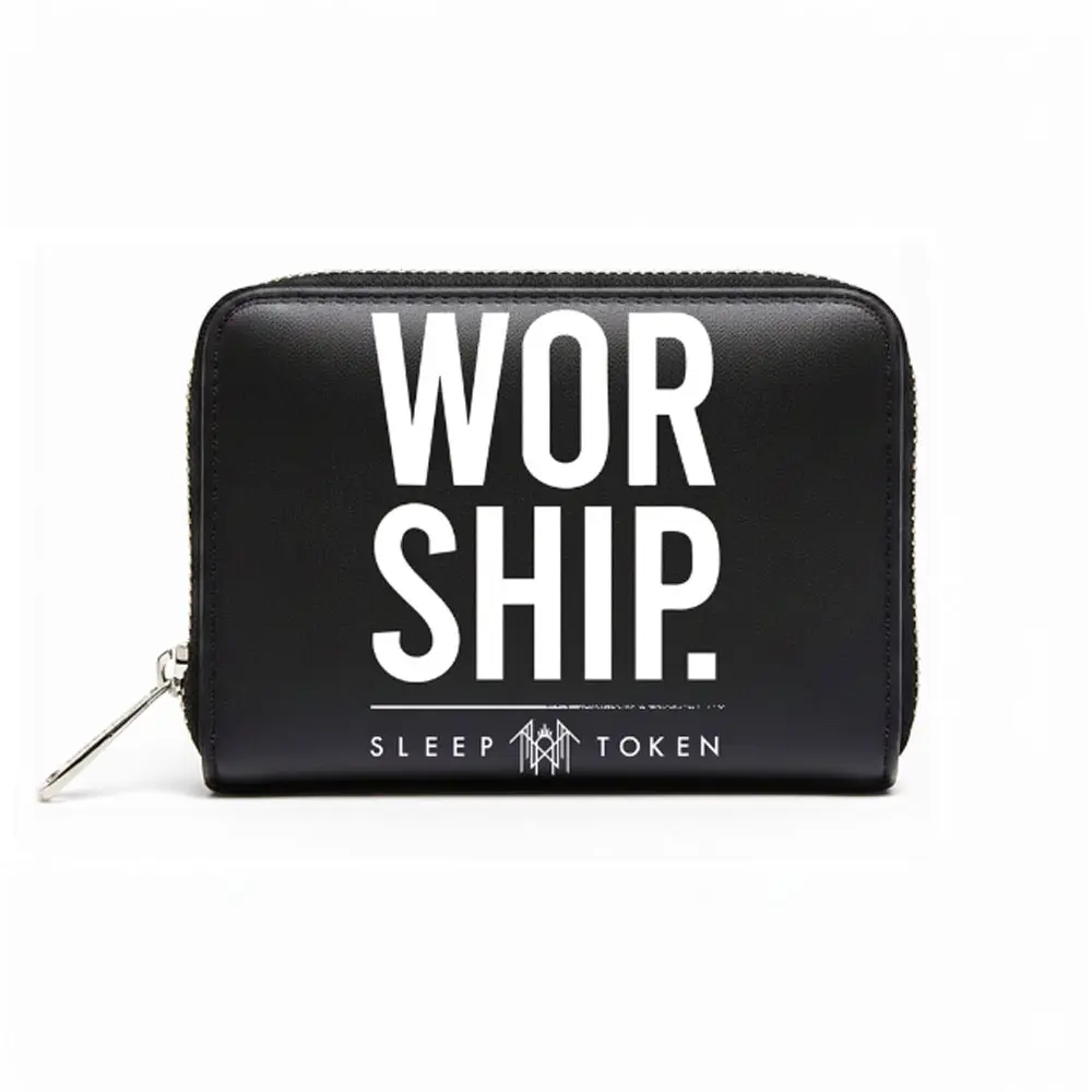 Zip Top Purse: Worship (Black)