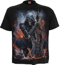 Unisex T-Shirt: Death Rocker (Black) (Back Print)