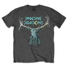 Imagine Dragons, Tričko Elk in Stars, Unisex, Šedá