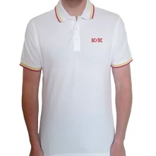 AC/DC, Polokošeľa Classic Logo, Unisex, Biela