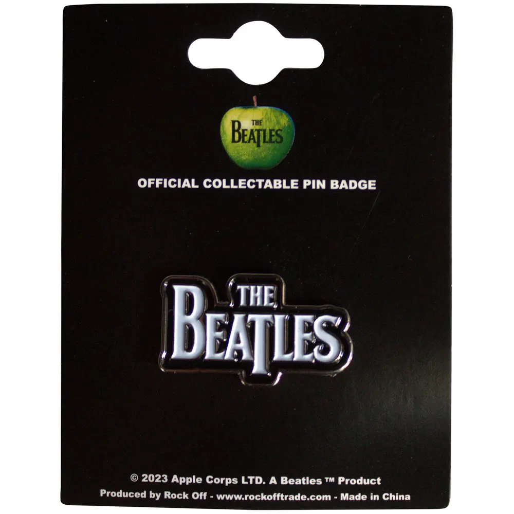 The Beatles – Drop T Logo (Black on White) (Odznak)