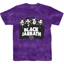 Black Sabbath, Tričko Band & Logo, Unisex, Fialová