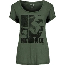 Jimi Hendrix, Tričko Let Me Live, Žena, Zelená