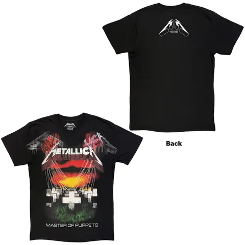 Unisex T-Shirt: Master Of Puppets Jumbo (Black) (Back Print)