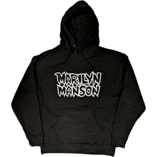 Marilyn Manson, Mikina Classic Logo, Unisex, Čierna