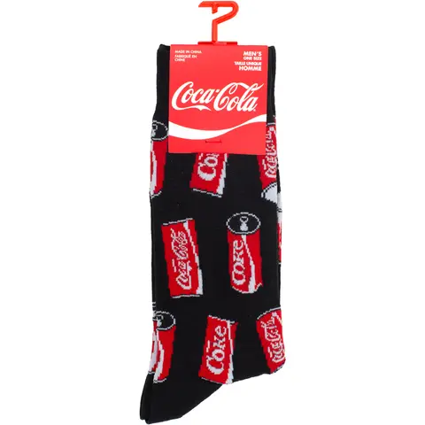 Coca Cola – Ponožky Coke Cans (Čierna, Crew Socks), Unisex, Čierna